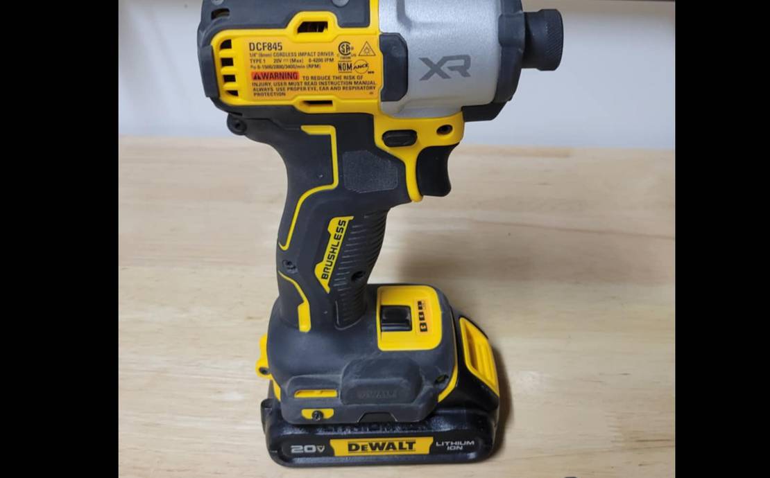 ⚡ DEWALT 20V MAX XR Impact Driver (DCF845B) + 20v MAX Battery – BRUSHLESS POWER!
