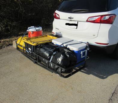Cargo Carrier for 2" Hitches 24x60 - Steel - Folding - 500 lbs