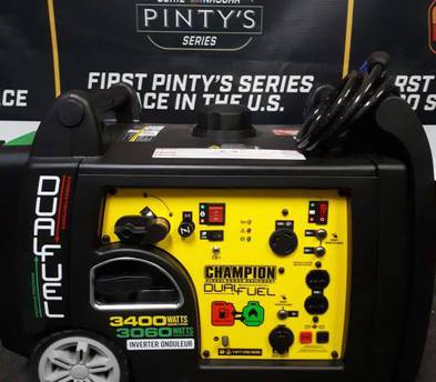 Champion 3400W Electric Start Dual Fuel Inverter - For RV and Food Trailer