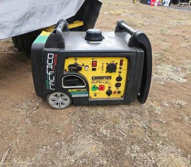 Champion 3400W Electric Start Dual Fuel Inverter - For RV and Food Trailer
