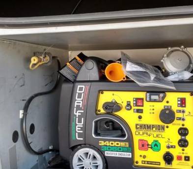 Champion 3400W Electric Start Dual Fuel Inverter - For RV and Food Trailer
