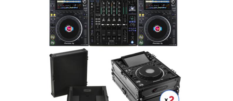 Pioneer DJ CDJ-3000 with Odyssey FZ3000BL Flight Case