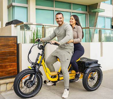 Like New ADDMOTOR 2 Person Electric Trike - HEROTRI M-365X Electric Beach Cruiser Trike for 2 Adults