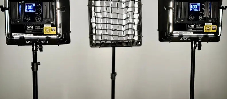 GVM 800D RGB 3-Light Softbox Kit
