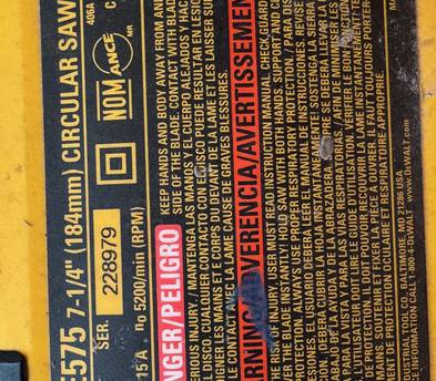 DEWALT 7-1/4-Inch Circular Saw (DWE575)