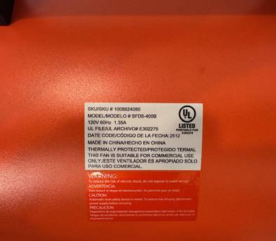 Commercial Electric: 3-Speed Drum Floor Fan High Velocity Turbo