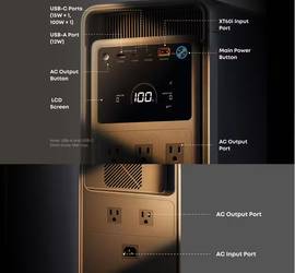 Anker SOLIX S2000 2kWh Portable Power Station + 200W Solar Panel