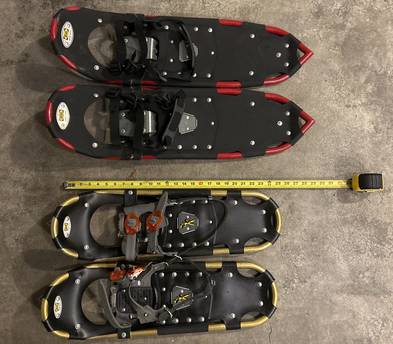 Snowshoes Sizes 30” & 25” (two pairs available)