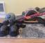 Onewheel GT (w/ fender, treaded tire, flight fins, and protective gear)