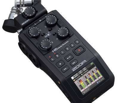 Zoom H6 Handy Recorder with Interchangeable Microphone System