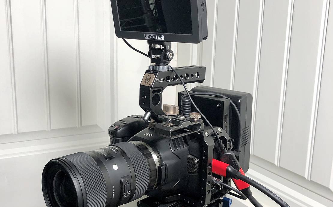 Blackmagic Design Pocket Cinema Camera 6K BMPCC Kit Rig w/ Tilta Half Cage