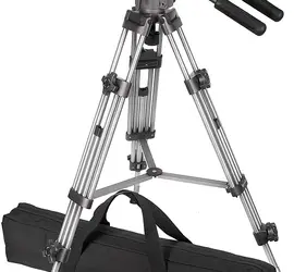Ravelli AVTP Professional 55" 65mm Video Camera Tripod with Fluid Drag