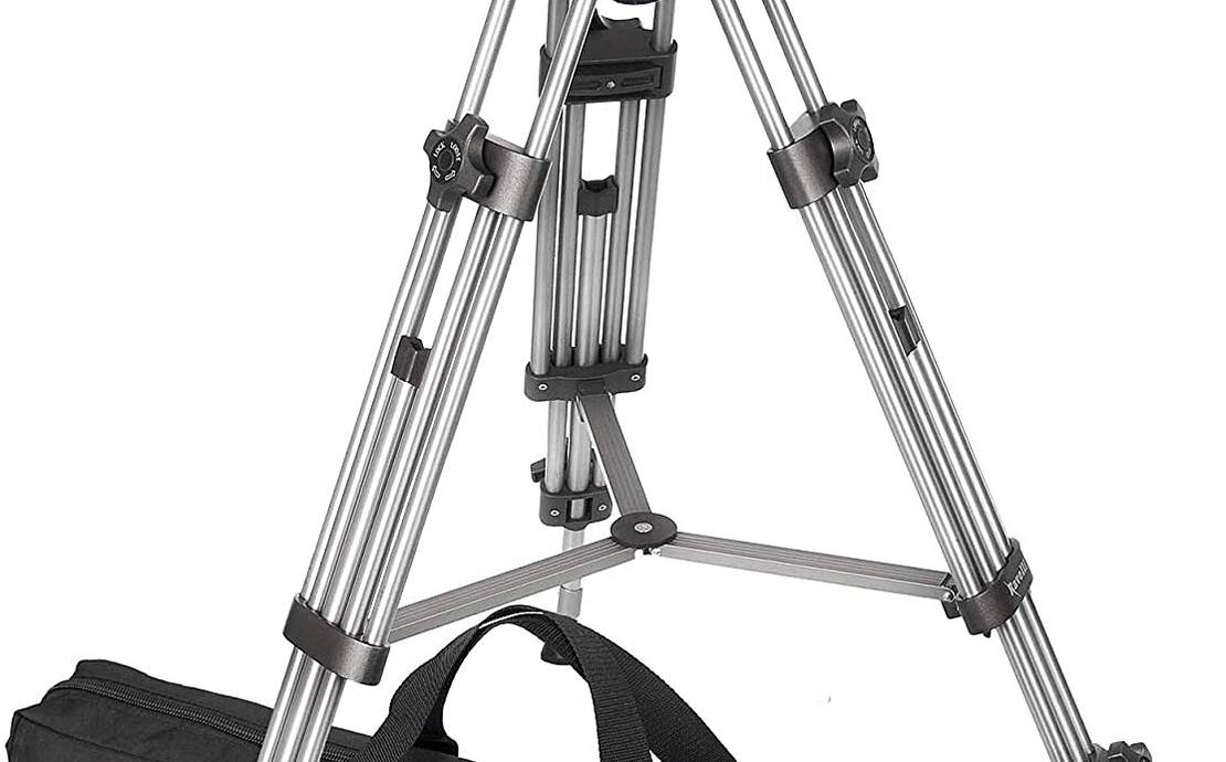 Ravelli AVTP Professional 55" 65mm Video Camera Tripod with Fluid Drag