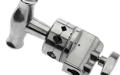 3x Impact C-Stand with Quick Release Sliding Leg with Grip Arm (Chrome)