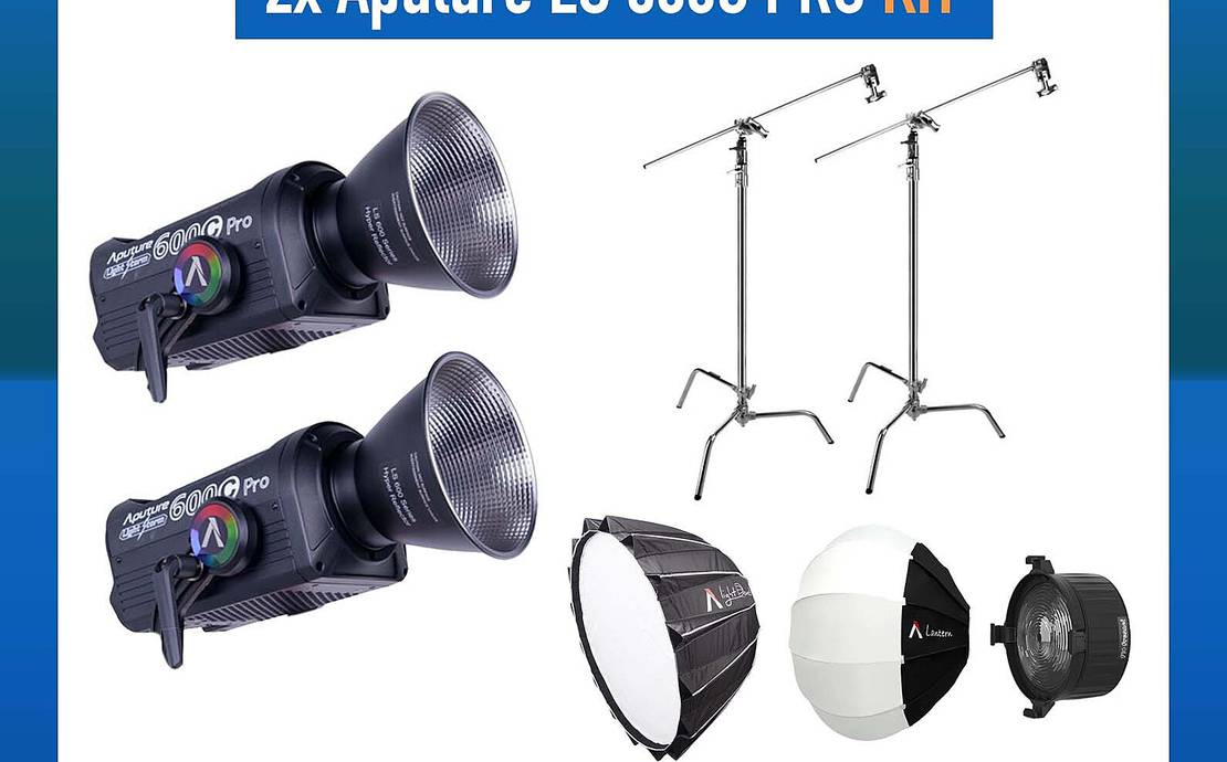 2x Aputure LS 600c Pro Full RGB LED Color Changing Light Storm w/Extras!