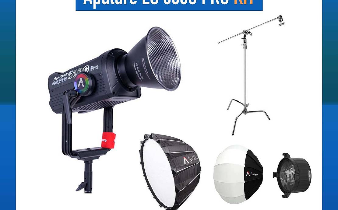 Aputure LS 600c Pro Full RGB LED Color Changing Light Storm wExtras!