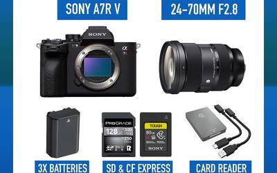 Sony Alpha a7R V Mirrorless Camera w/Sigma 24-70mm f2.8 lens A7RV