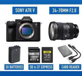 Sony Alpha a7R V Mirrorless Camera w/Sigma 24-70mm f2.8 lens A7RV