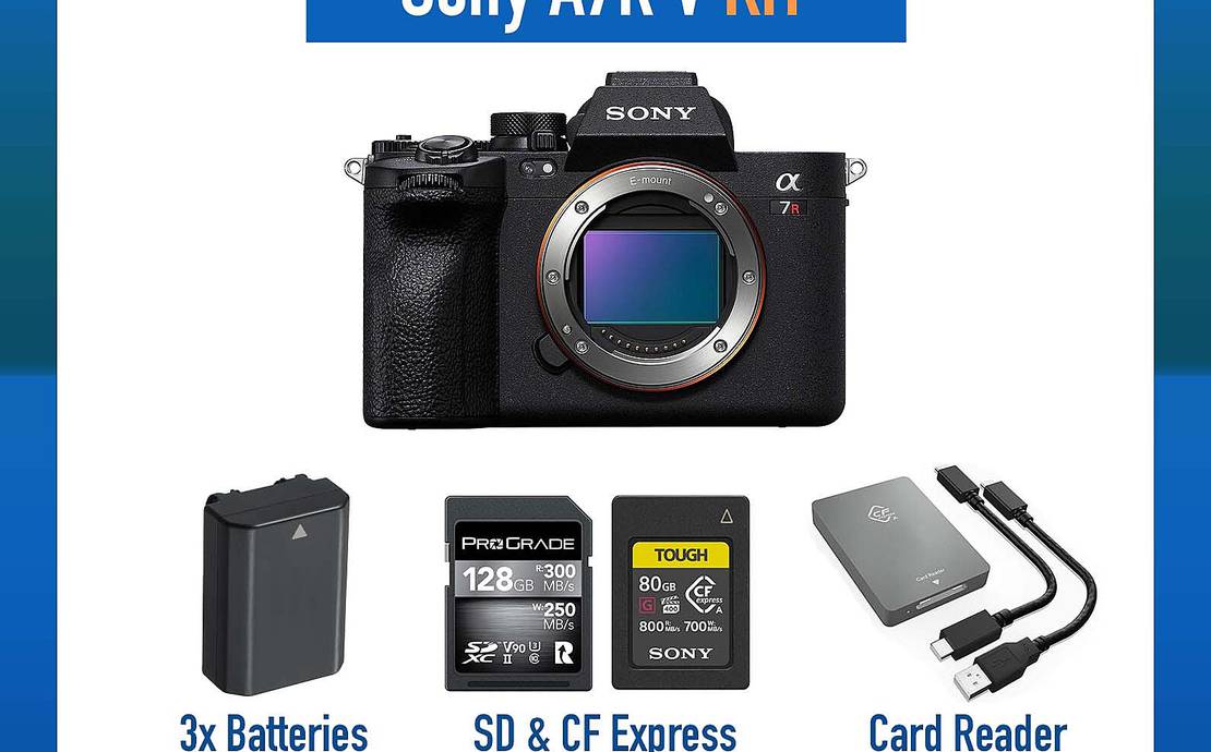 Sony Alpha A7R V Mirrorless Digital Camera w/SD Cards & Batteries A7RV A7RM5