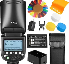 Godox V1-S for Sony Camera Round Head Flash Speedlite Flash TTL