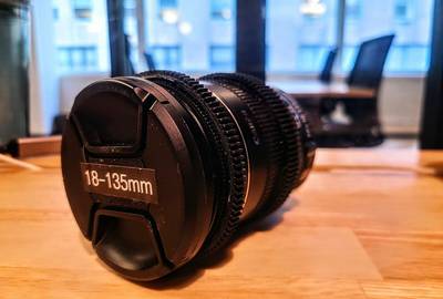 Canon EF-S 18-135mm f/3.5-5.6 IS Lens with Cinevized gears on Focus *& Zoom