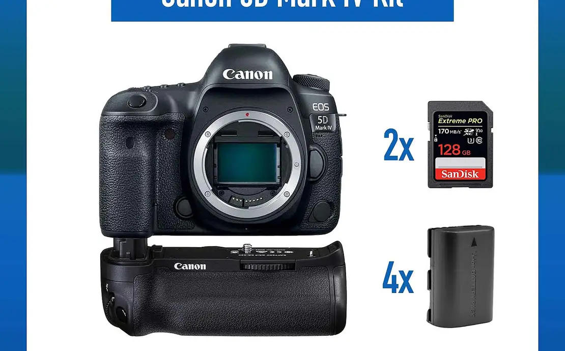 Canon EOS 5D Mark IV DSLR Camera 30.4MP Full Frame 5dm4