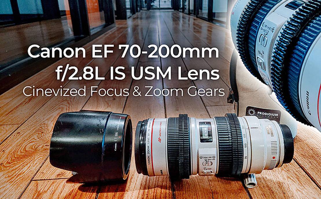 Canon 70-200mm f/2.8L IS USM Lens, EF&Sony Mount, w/ Stabilization & Cinevized