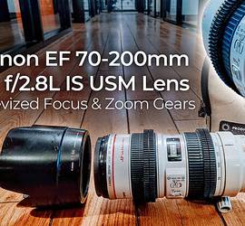 Canon 70-200mm f/2.8L IS USM Lens, EF&Sony Mount, w/ Stabilization & Cinevized