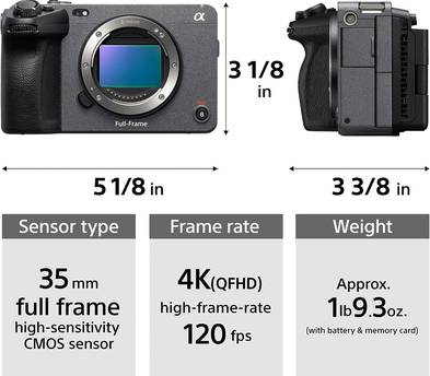 Sony Alpha FX3 ILME-FX3 | Full-frame Cinema Line Camera (2 Available)