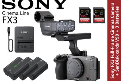 Sony Alpha FX3 ILME-FX3 | Full-frame Cinema Line Camera (2 Available)