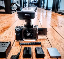 Sony FX3 Full-Frame Cinema Camera with Handle, 2 cards + 2 intl batts