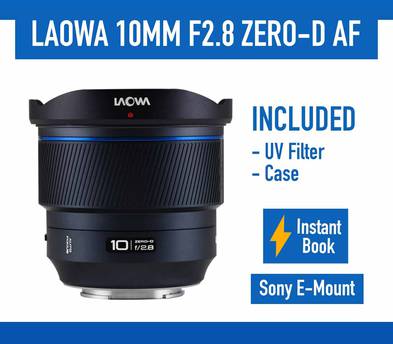 Laowa 10mm Zero-D FF Autofocus Sony E-Mount Wide Angle Camera Lens
