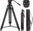 74" Pro Video Fluid Head Aluminum Tripod 22lb/10kg Load- Neewer TP75