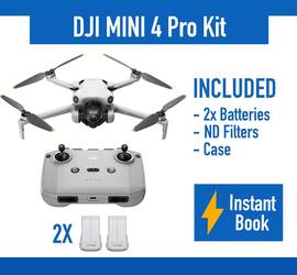 DJI Mini 4 Pro Drone Camera + Remote + ND Filters + 2 Batteries