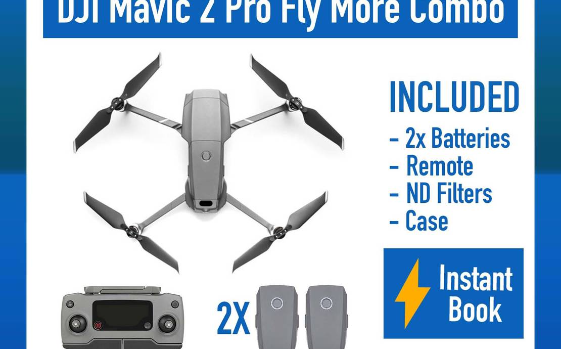 DJI Mavic 2 Pro Camera Drone Quadcopter +128GB +ND Filter +2x Batteries +Case