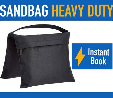 Heavy Duty Filled Sandbags - Black - 20lbs+