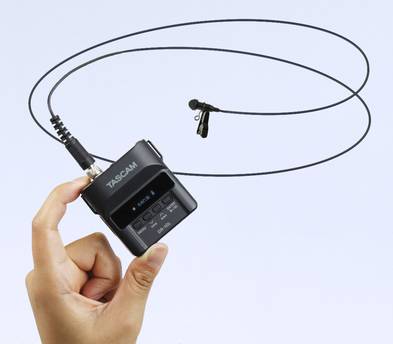Tascam DR-10L Micro Portable Audio Recorder with Lavalier Microphone