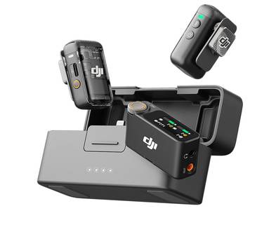DJI Mic 2 (2 TX + 1 RX + Charging Case) Wireless 2-Person Microphone Recorder