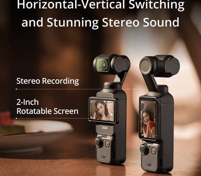 DJI Osmo Pocket 3 Creator Combo Stabilized 4K Handheld Gimbal Camera + DJI Mic 2