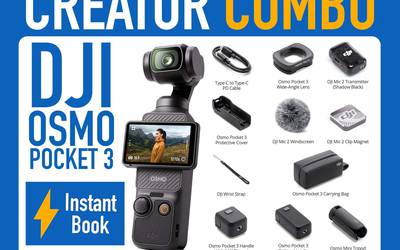 DJI Osmo Pocket 3 Creator Combo Stabilized 4K Handheld Gimbal Camera + DJI Mic 2