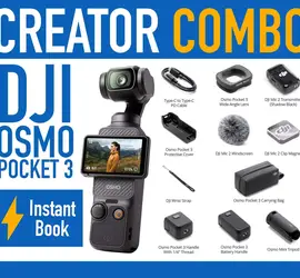 DJI Osmo Pocket 3 Creator Combo Stabilized 4K Handheld Gimbal Camera + DJI Mic 2