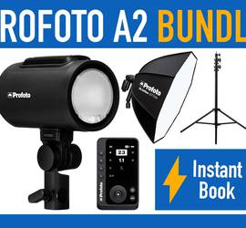 Profoto A2 Monolight Strobe Light + Softbox + Wireless Trigger for Sony