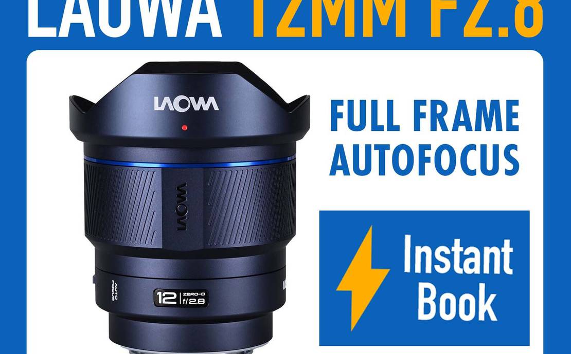Laowa 12mm f/2.8 Lite Zero-D FF Autofocus Sony E-Mount Wide Angle Camera Lens
