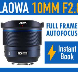 Laowa 10mm Zero-D FF Autofocus Sony E-Mount Wide Angle Camera Lens