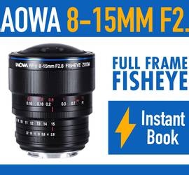 Laowa 8-15mm f/2.8 FF Zoom Fisheye Wide Angle Camera Lens - Sony E-Mount