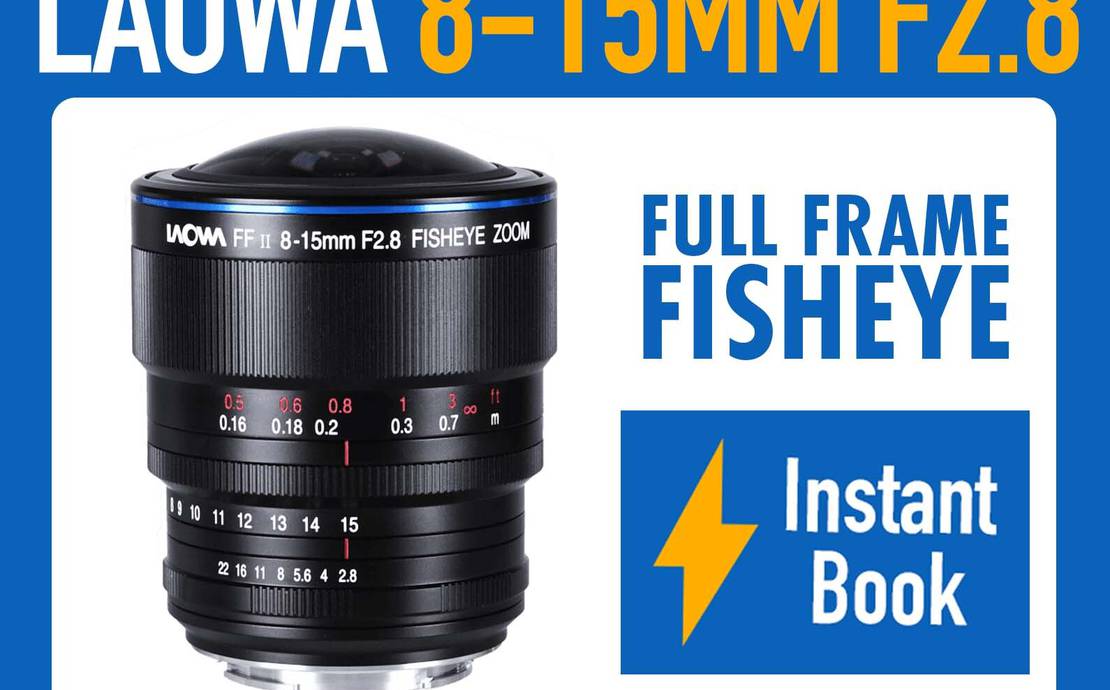 Laowa 8-15mm f/2.8 FF Zoom Fisheye Wide Angle Camera Lens - Sony E-Mount