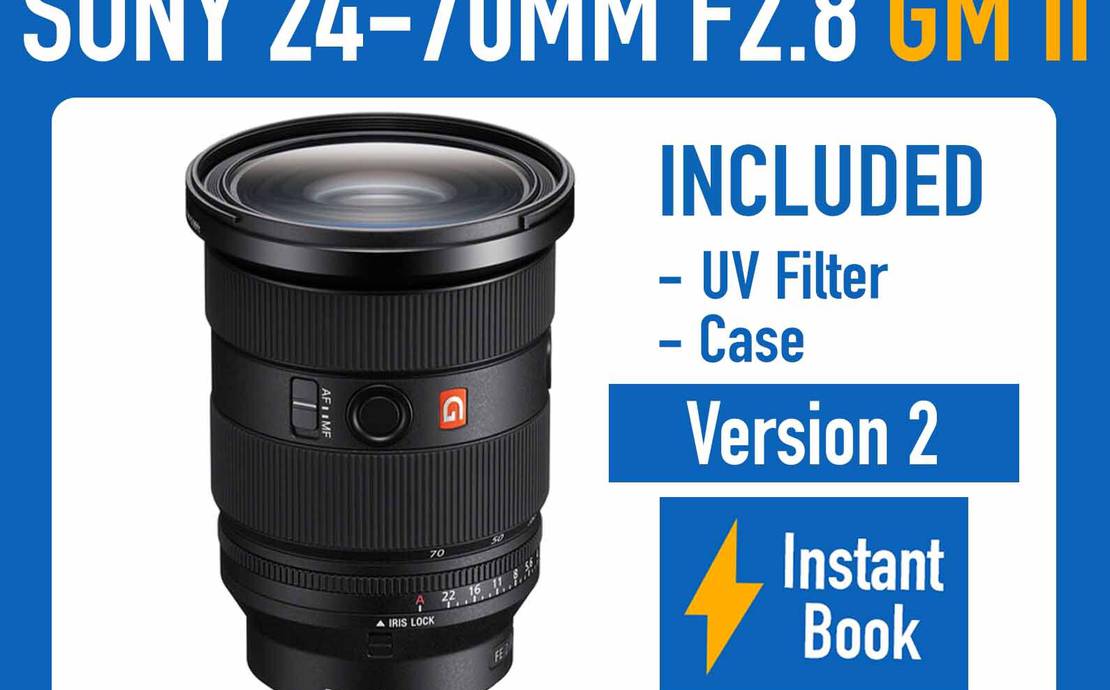 Sony FE 24-70mm f/2.8 GM II Mirrorless E-Mount Camera Lens - SEL2470GM2 f2.8