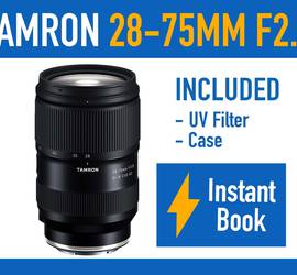 Tamron 28-75mm f/2.8 V2 Di III RXD Sony E-Mount Lens for Rent in OC