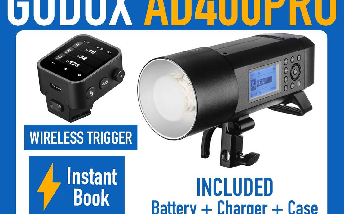 Godox AD400Pro Witstro All-in-One Outdoor Flash Strobe Light Kit + Sony Trigger