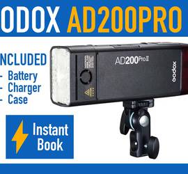 Godox AD200Pro II TTL Pocket Flash Strobe Light Kit + Godox X3 Trigger For Sony